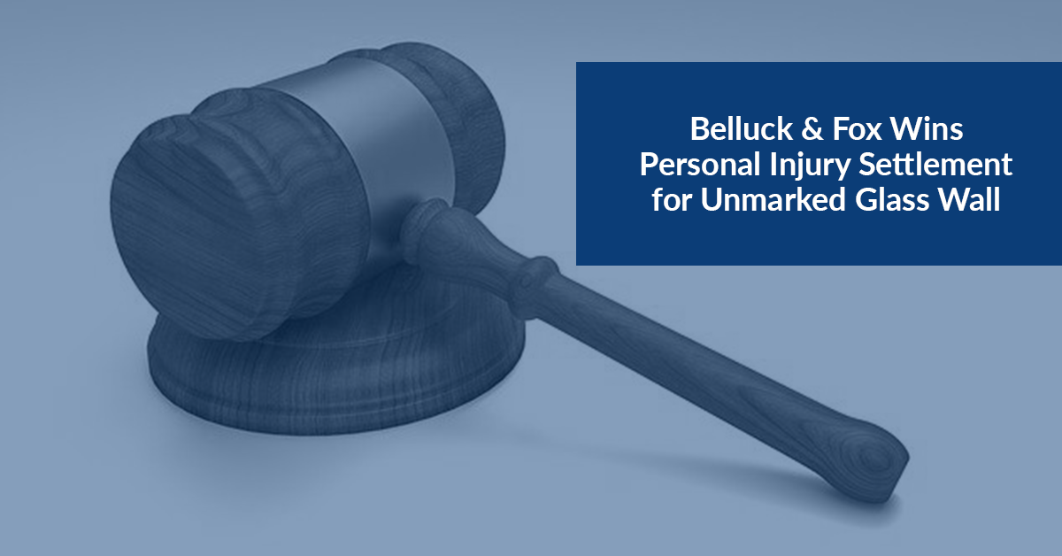 Belluck & Fox Wins Personal Injury Settlement for Unmarked Glass Wall