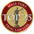 Mass Tort Top 25 Trial Lawyers award badge