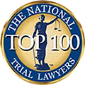 The National Trial Lawyers Top 100 award badge