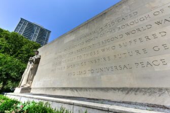 Brooklyn War Memorial in Brooklyn's Cadman Plaza